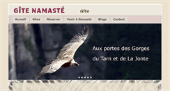 Desktop Screenshot of gite-namaste.fr