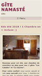 Mobile Screenshot of gite-namaste.fr